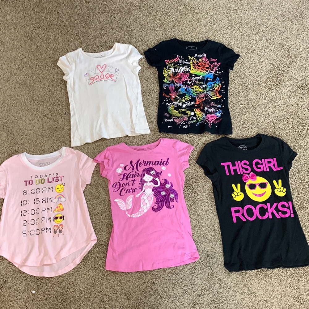 5 Pack Bundle girls size 7-8